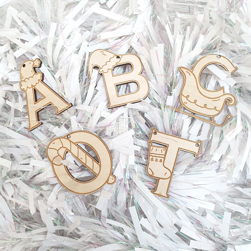 ABC Letter Bauble